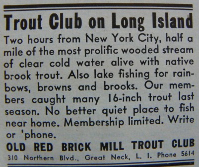 Old Red Brick Mill Trout Club