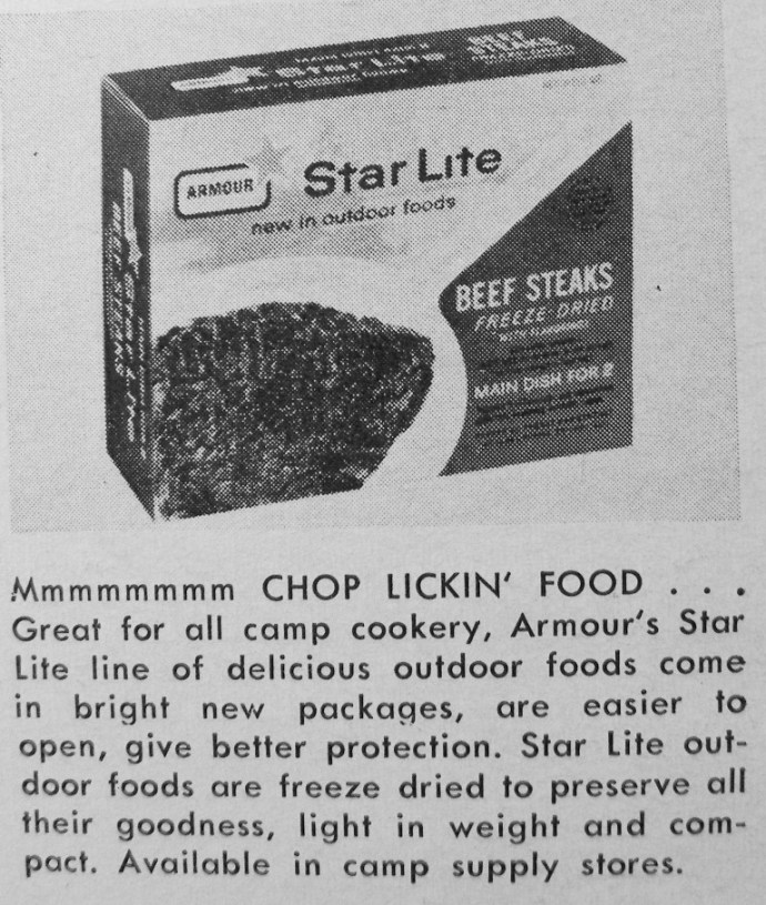 Armour freeze dried beef steaks