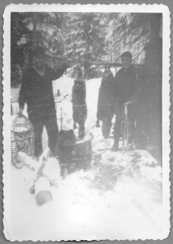 Two Men, Two Beavers, and a Dog