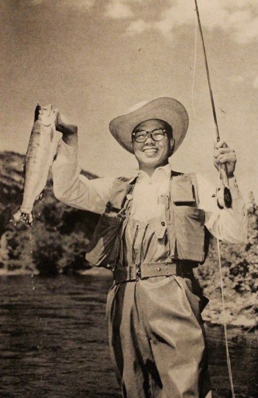 "Magician De Yip Louie pulled this 2-pound rainbow trout out of the Clark Fork and not out of his bag of tricks."