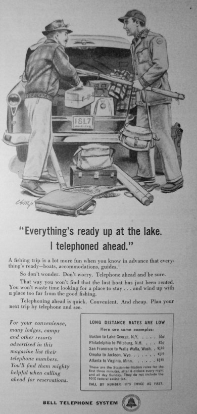 "I telephoned ahead."