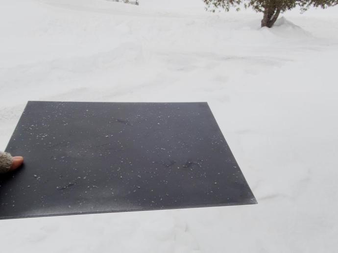 Clear Plexiglass, Painted Flat Black